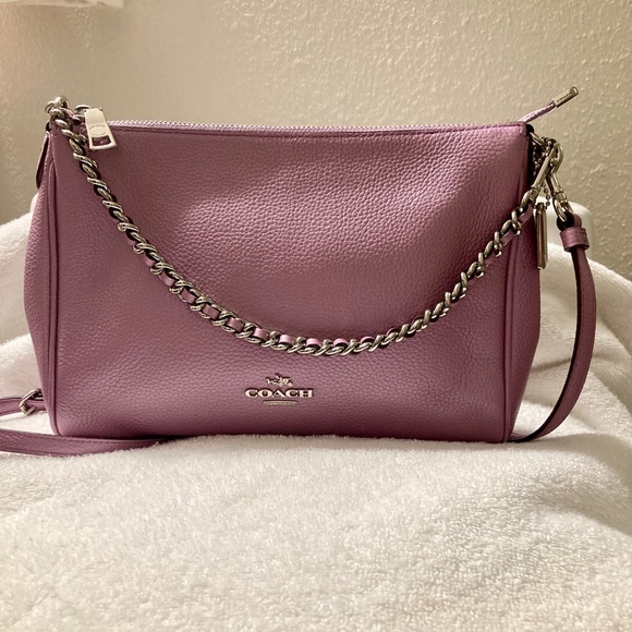 Coach Handbags - COACH Carrie Metallic Lilac Crossbody  
F22207 [NWOT] PRICE FIRM